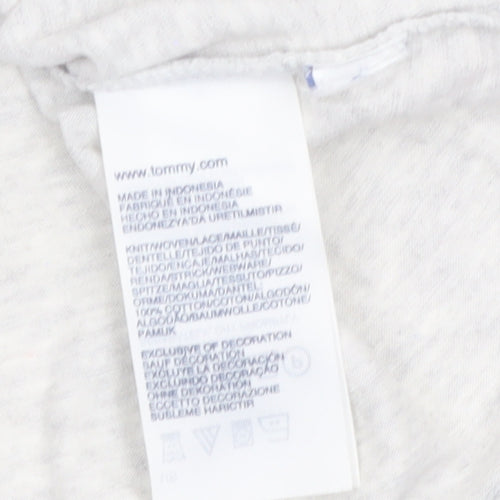 Tommy Hilfiger Women's Grey Cotton Sleeveless Tank Top XS