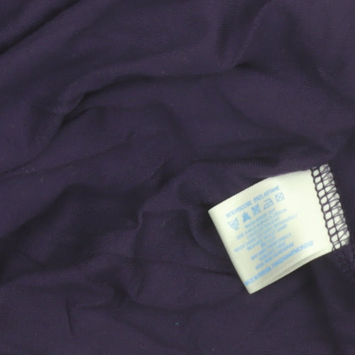 Oasis Women's Purple Roll Neck Long Sleeve Blouse Size 8