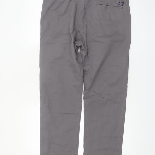 Marks and Spencer Men's Grey Straight Chino Trousers 34W 31L