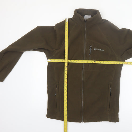 Columbia Men’s Brown Fleece Jacket S Outdoor Full Zip Interchange