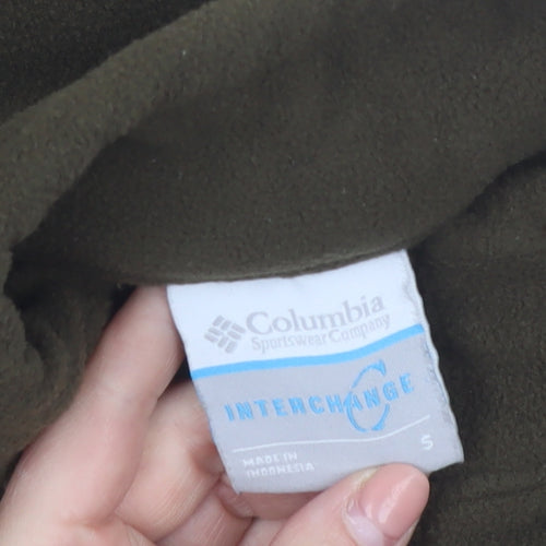 Columbia Men’s Brown Fleece Jacket S Outdoor Full Zip Interchange
