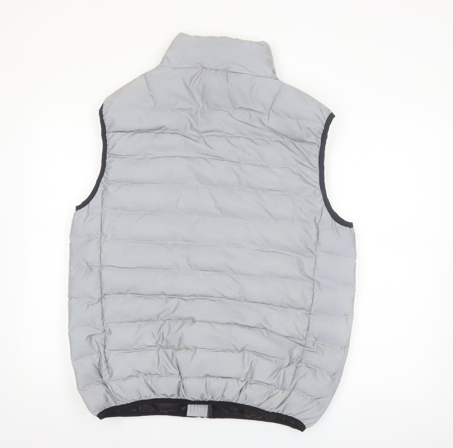 Nicce London Men's Grey Puffer Waistcoat Vest Size L Regular Fit