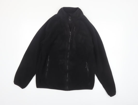 Marks and Spencer Men's Black Fleece Full Zip Jacket Size S