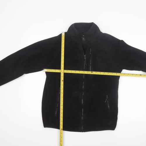 Marks and Spencer Men's Black Fleece Full Zip Jacket Size S