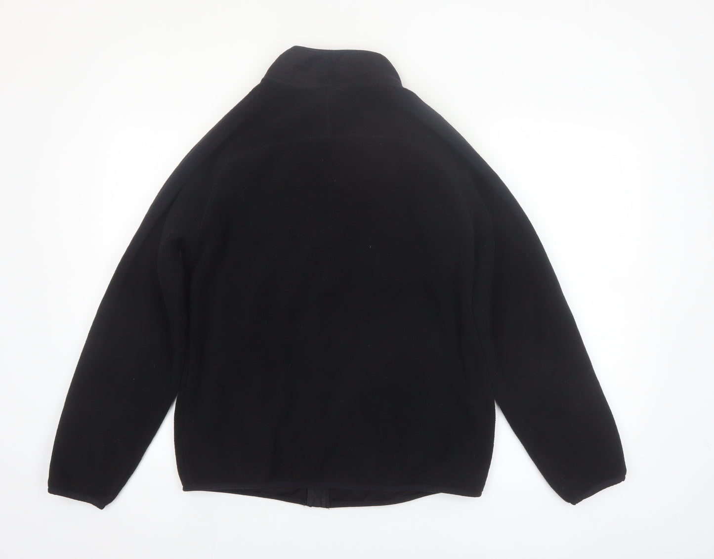 Marks and Spencer Men's Black Fleece Full Zip Jacket Size S