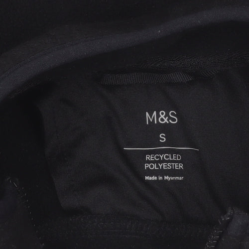 Marks and Spencer Men's Black Fleece Full Zip Jacket Size S