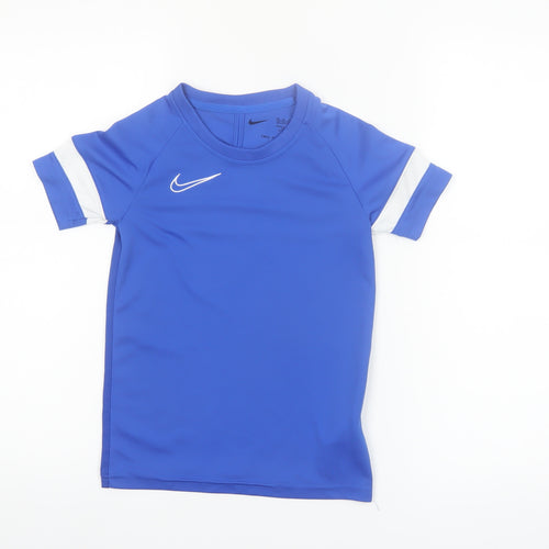 Nike Boys Blue Dri-FIT Short Sleeve Athletic T-Shirt XS
