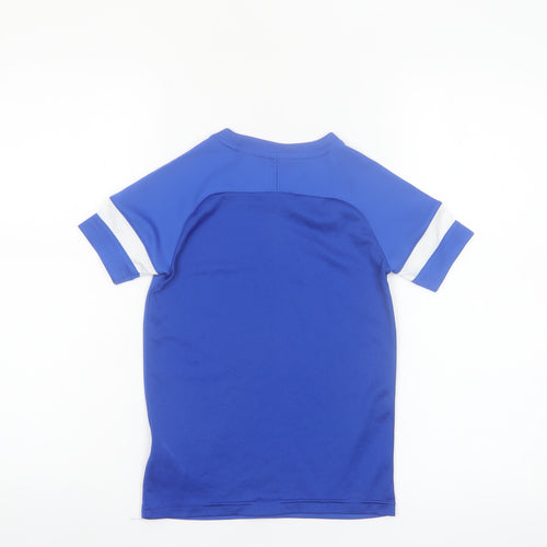 Nike Boys Blue Dri-FIT Short Sleeve Athletic T-Shirt XS