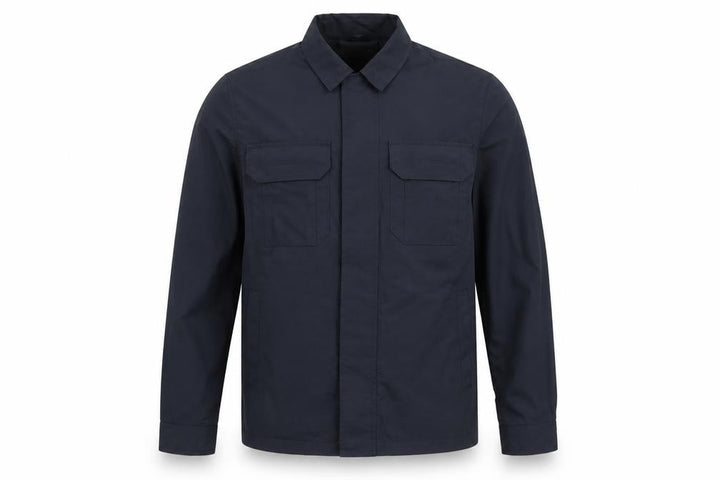 French Connection Men's Blue Polyamide Jacket Size M Casual Mid-Length