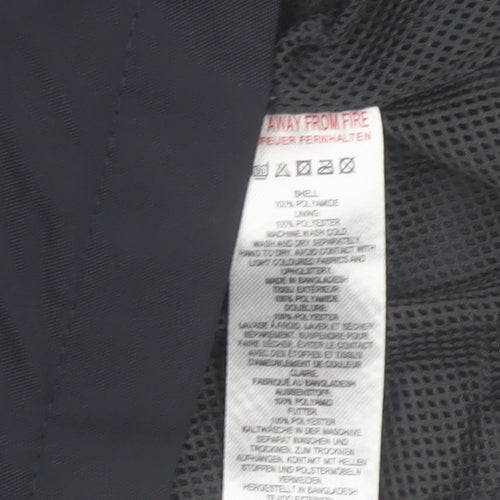 French Connection Men's Blue Polyamide Jacket Size M Casual Mid-Length