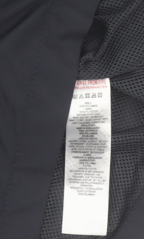 French Connection Men's Blue Polyamide Jacket Size M Casual Mid-Length