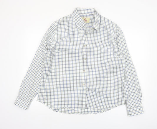 Regents View Women's Multicoloured Check Long Sleeve Button-Up Shirt Size 18