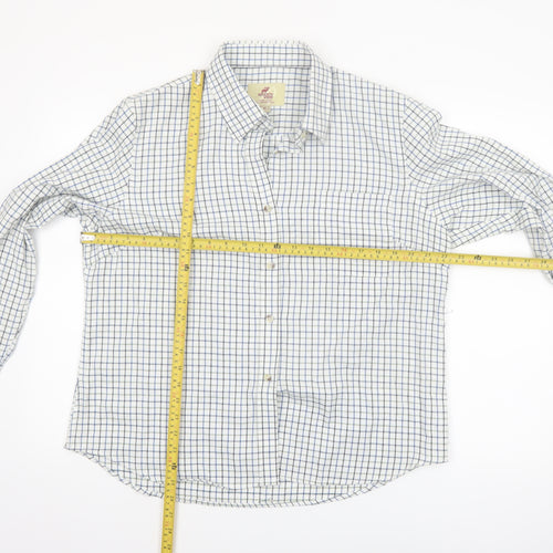 Regents View Women's Multicoloured Check Long Sleeve Button-Up Shirt Size 18