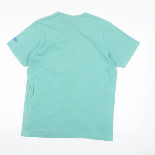 Regatta Men’s Green Graphic Print Short Sleeve Cotton T-Shirt L