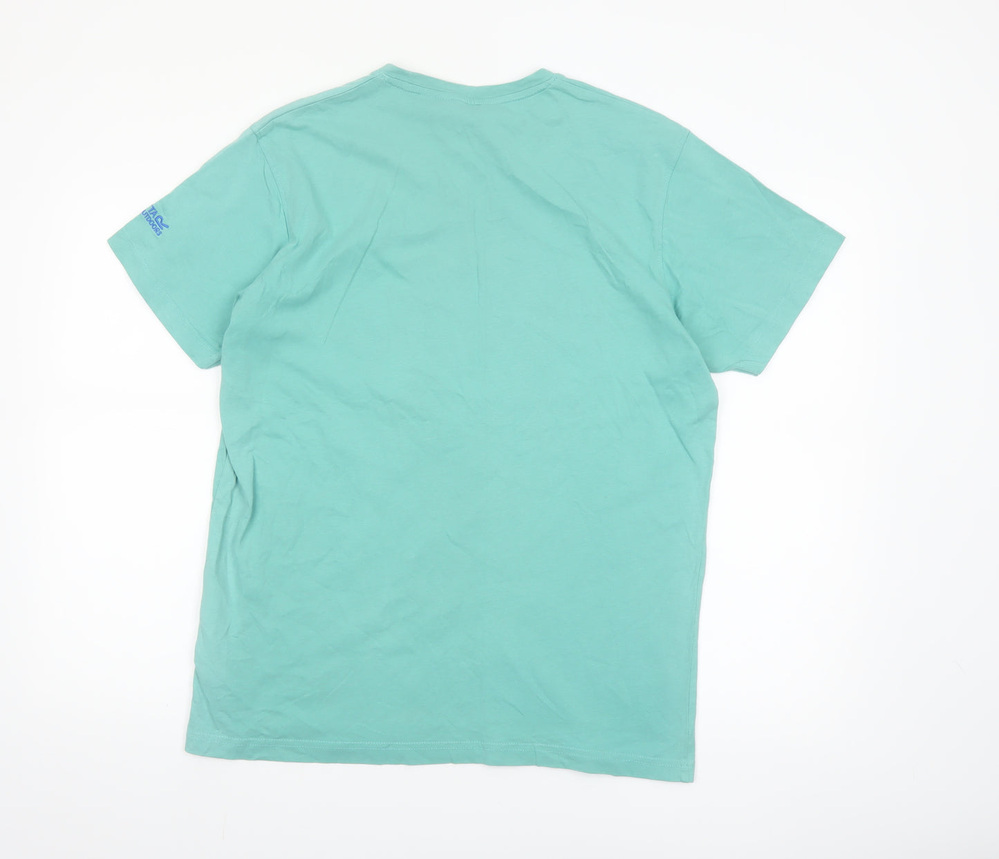 Regatta Men’s Green Graphic Print Short Sleeve Cotton T-Shirt L