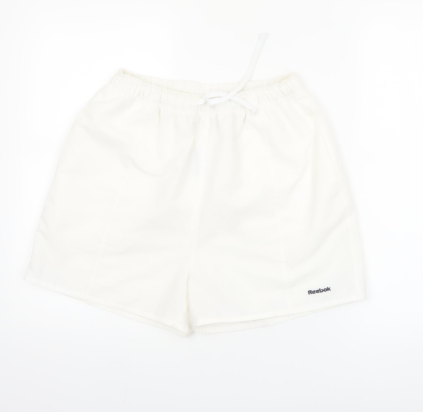 Reebok Women White Size 12 Bermuda Sports Shorts