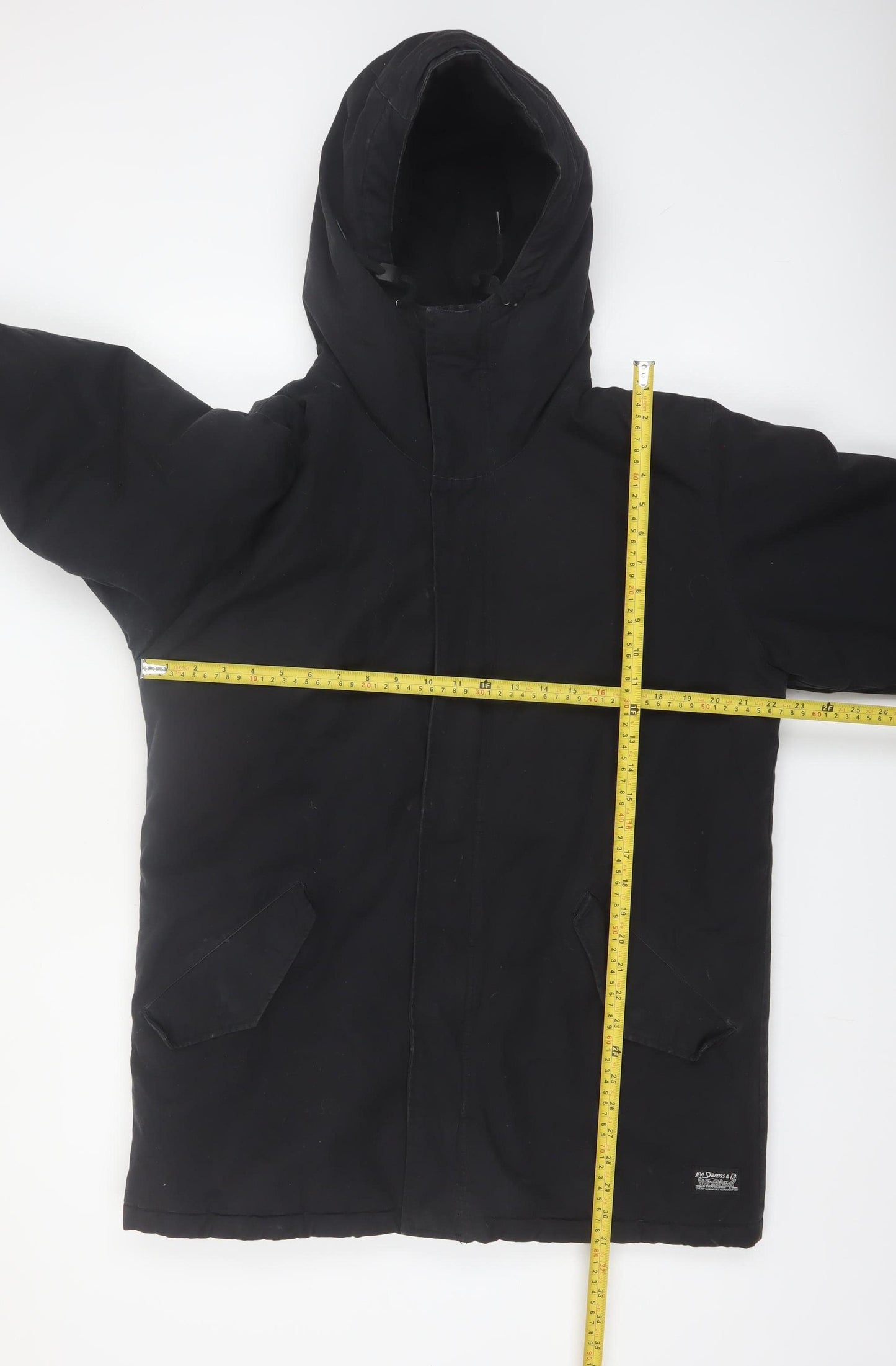 Levi Strauss & Co. Men's Black L Hooded Parka Jacket