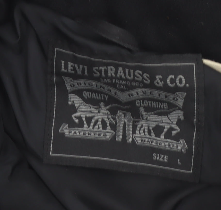 Levi Strauss & Co. Men's Black L Hooded Parka Jacket