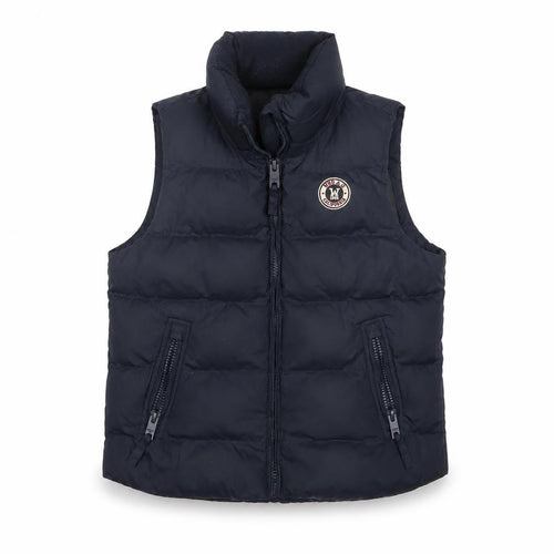 WHO.A.U Women Blue Puffer Waistcoat Size 14 Varsity Style