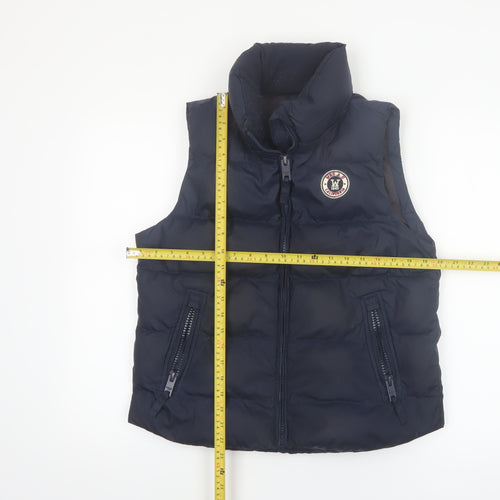 WHO.A.U Women Blue Puffer Waistcoat Size 14 Varsity Style