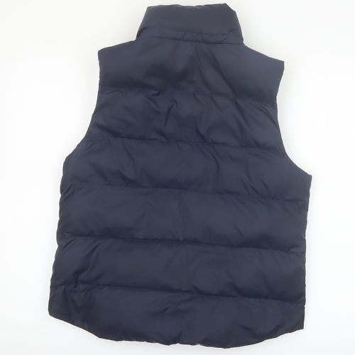 WHO.A.U Women Blue Puffer Waistcoat Size 14 Varsity Style