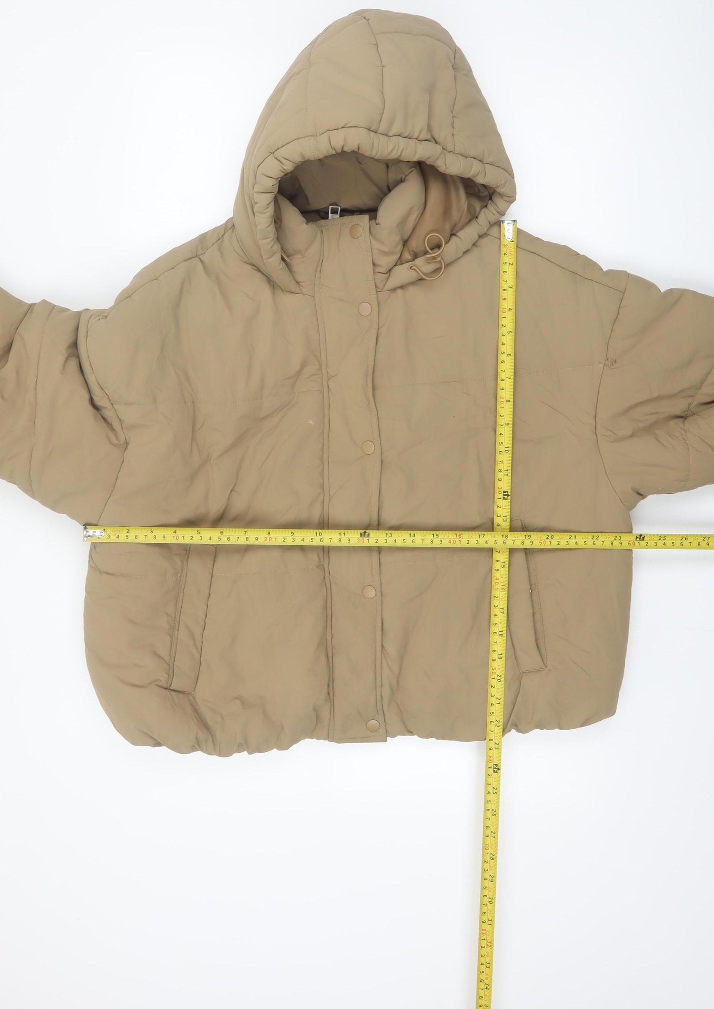 Marks and Spencer Women's Beige Hooded Puffer Jacket Size 16
