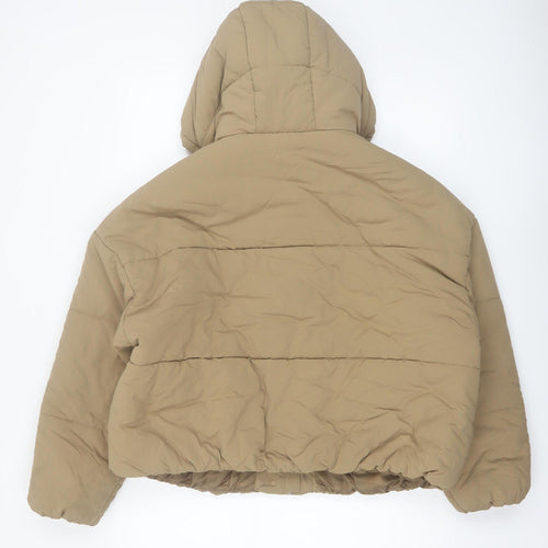 Marks and Spencer Women's Beige Hooded Puffer Jacket Size 16