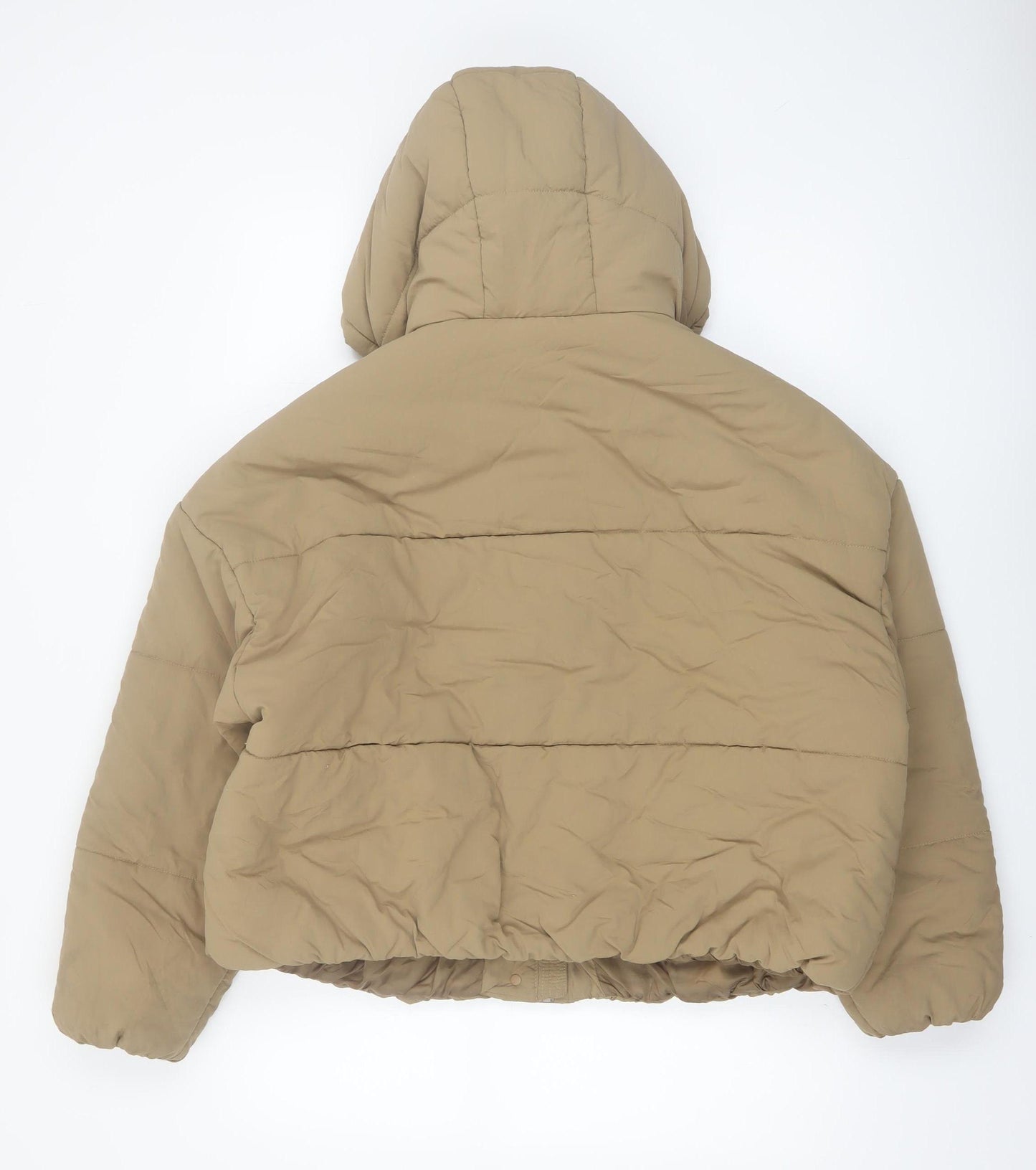 Marks and Spencer Women's Beige Hooded Puffer Jacket Size 16
