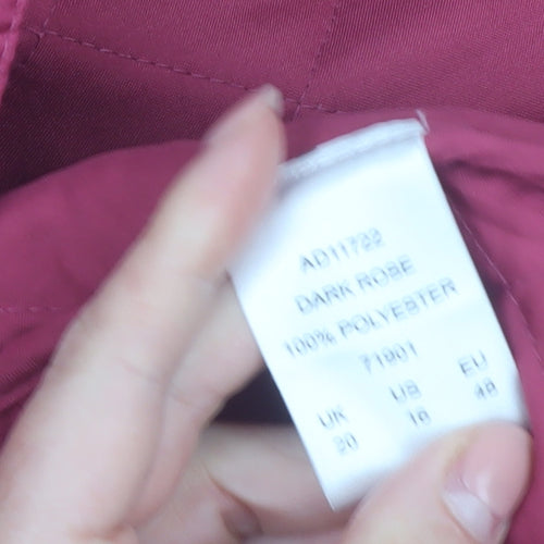 Cotton Traders Women's Pink Quilted Mid-Length Jacket Size 20