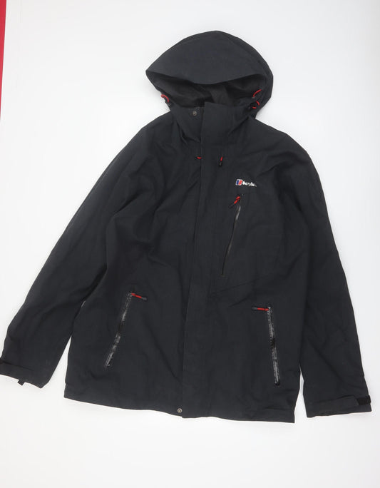 Berghaus Men's Black XL Waterproof Hooded Outdoor Jacket