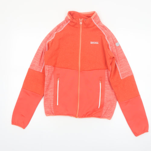 Regatta Girls Orange Soft Shell Full Zip Lightweight Jacket 14 Years