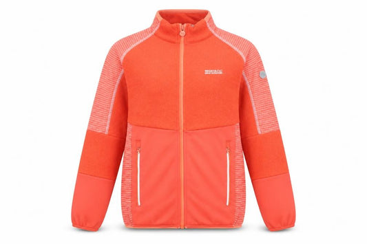 Regatta Girls Orange Soft Shell Full Zip Lightweight Jacket 14 Years