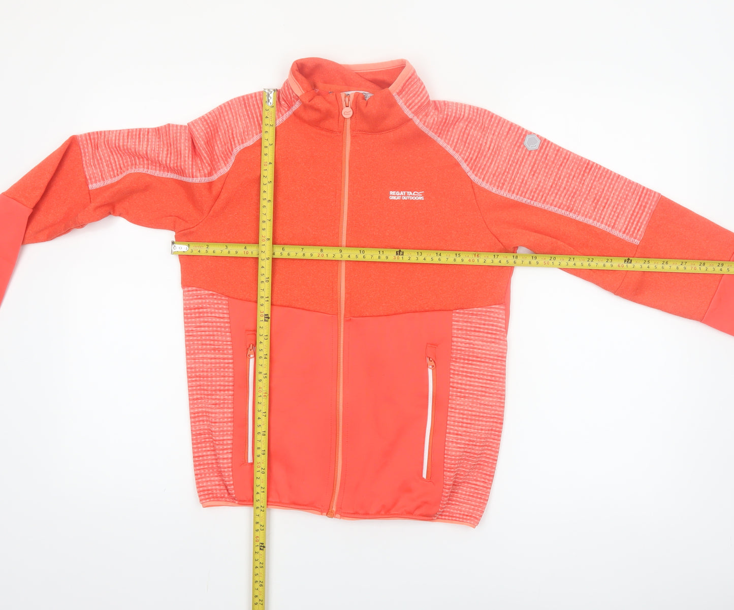 Regatta Girls Orange Soft Shell Full Zip Lightweight Jacket 14 Years