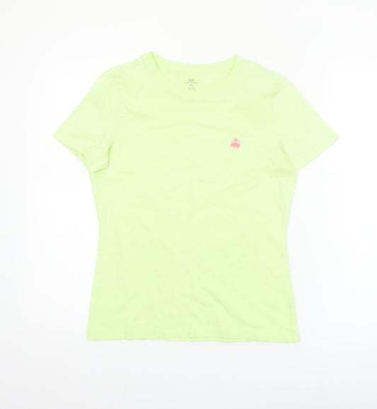 Brooks Brothers Women's Green Cotton Crew Neck T-Shirt Size S