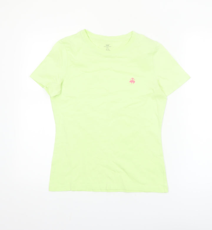 Brooks Brothers Women's Green Cotton Crew Neck T-Shirt Size S