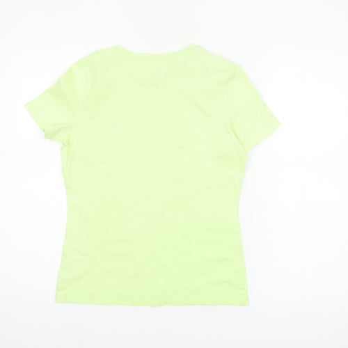 Brooks Brothers Women's Green Cotton Crew Neck T-Shirt Size S