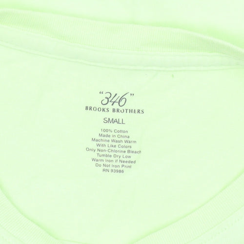 Brooks Brothers Women's Green Cotton Crew Neck T-Shirt Size S