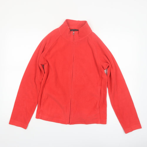 Dunnes Women’s Red Fleece Full Zip Casual Jacket Size 12
