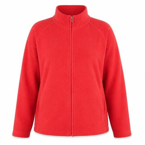 Dunnes Women’s Red Fleece Full Zip Casual Jacket Size 12