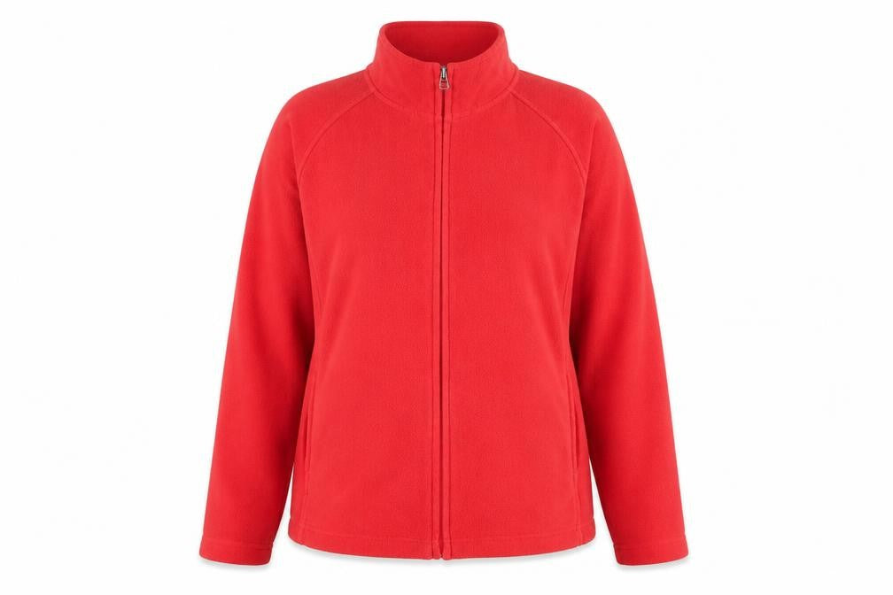 Dunnes Women’s Red Fleece Full Zip Casual Jacket Size 12