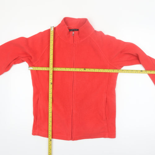 Dunnes Women’s Red Fleece Full Zip Casual Jacket Size 12