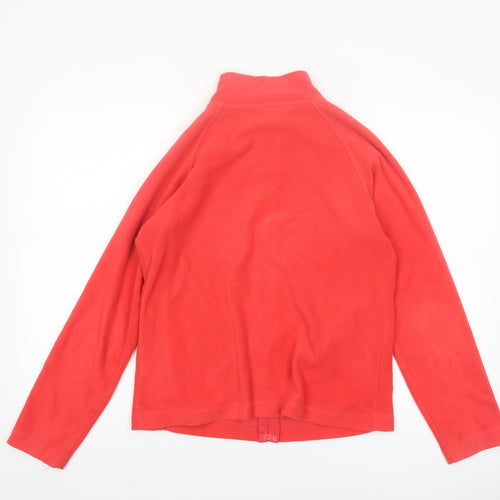 Dunnes Women’s Red Fleece Full Zip Casual Jacket Size 12