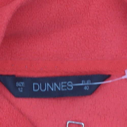 Dunnes Women’s Red Fleece Full Zip Casual Jacket Size 12