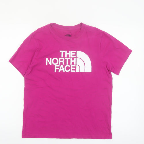 The North Face Womens Pink Short Sleeve Cotton T-Shirt Size S