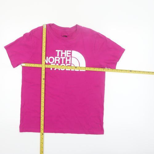 The North Face Womens Pink Short Sleeve Cotton T-Shirt Size S