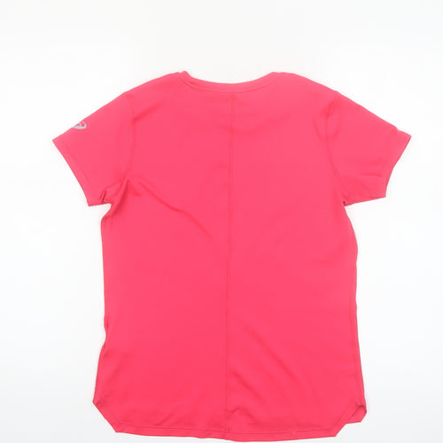 ASICS Womens Pink Short Sleeve Running T-Shirt Size S