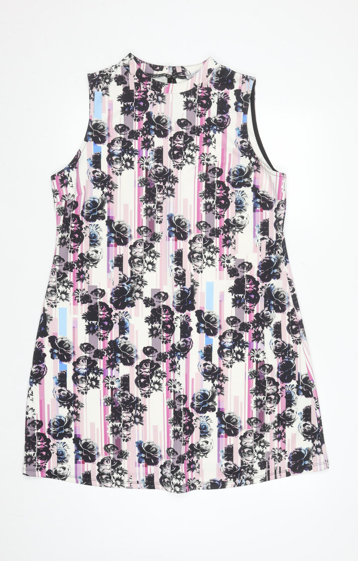 Definitions Women's Multicoloured Floral Shift Dress Size 18