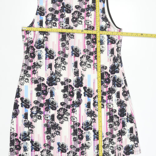 Definitions Women's Multicoloured Floral Shift Dress Size 18