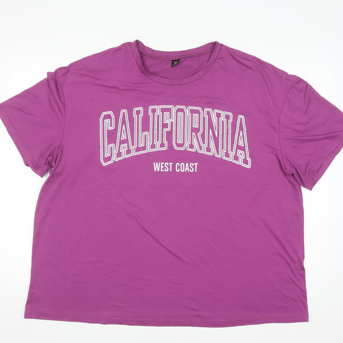 SHEIN Curve Women’s Purple California Graphic T-Shirt 2XL