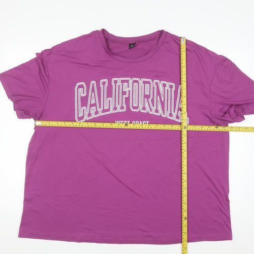SHEIN Curve Women’s Purple California Graphic T-Shirt 2XL